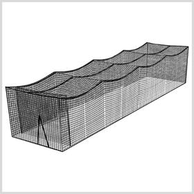 Ready-2-Go Nets Backyard Batting Cage (#21 Nylon) (12x14x55)