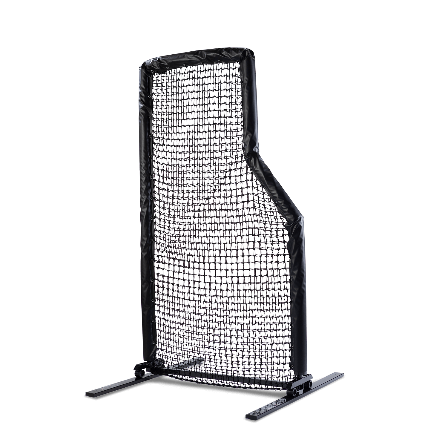 Web Flex Pro Series 4x7 L-Screen with protective padding — baseball batting practice pitching screen