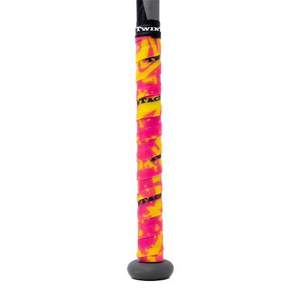 TwinTack Pro Bat Grip - Yellow & Pink Splatter