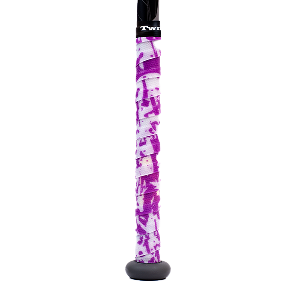 TwinTack Pro Bat Grip - White & Purple Splatter