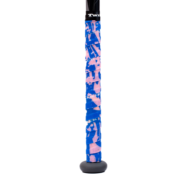 TwinTack Pro Bat Grip - Royal Blue & Pink Splatter