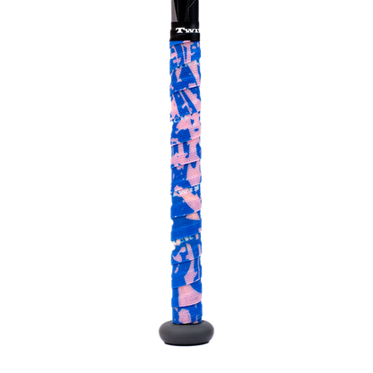 TwinTack Pro Bat Grip - Royal Blue & Pink Splatter