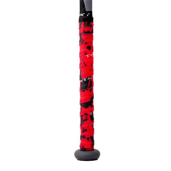 TwinTack Pro Bat Grip - Red & Black Splatter