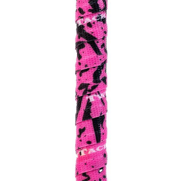 TwinTack Pro Bat Grip - Pink & Black Splatter detail