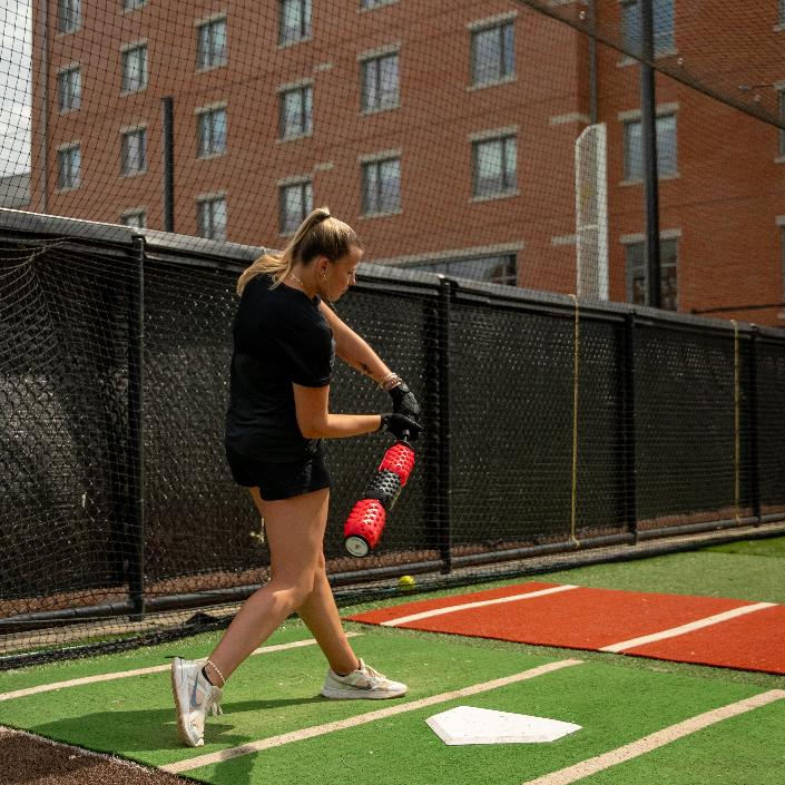 AERO-BAT WITH AERO-BALLS Baseball/Softball Swing Speed Trainer and On-Deck Warm Up Device