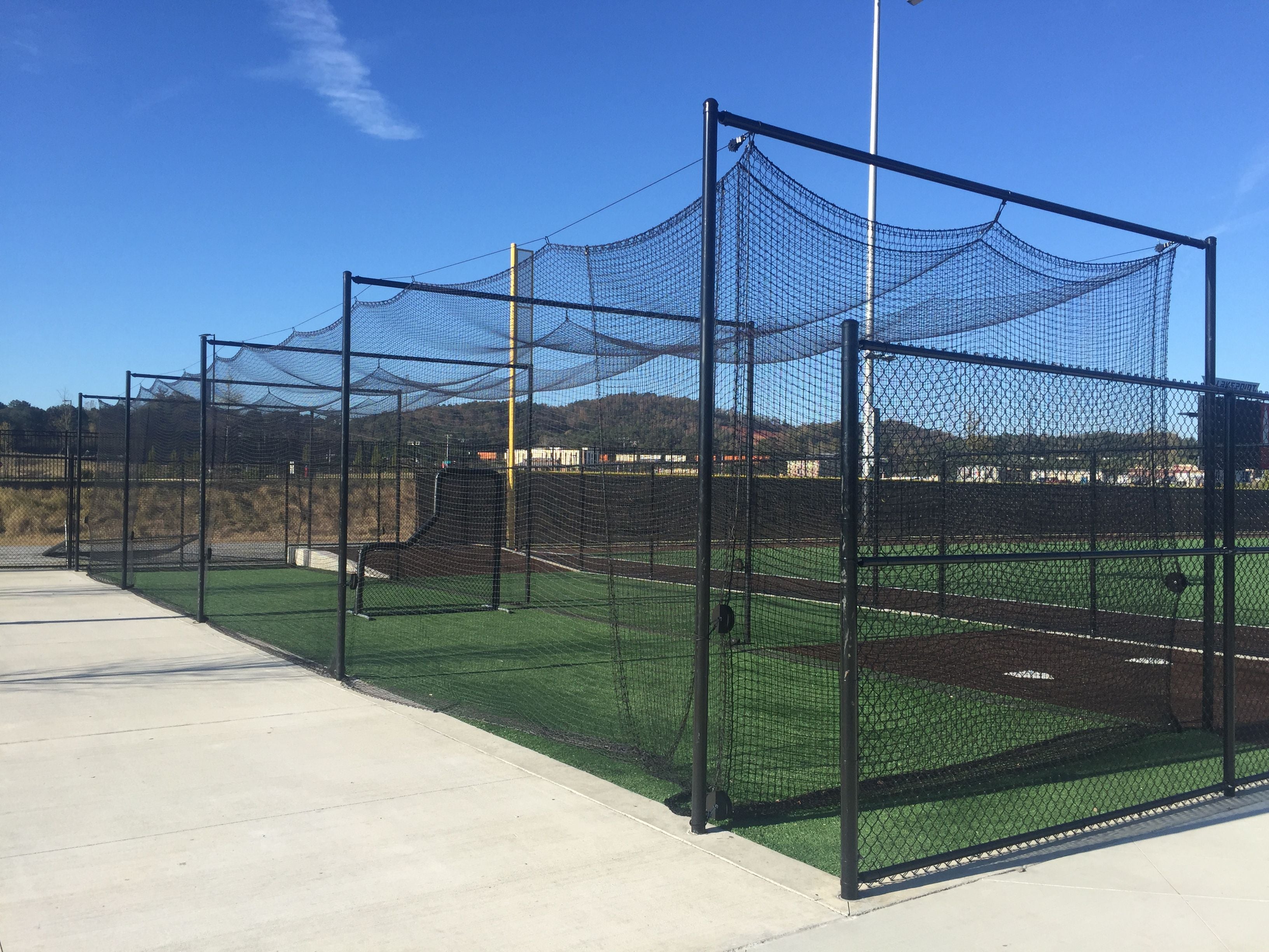READY-2-GO NETS Recreational Park Batting Cage Netting (#36 Poly) (12X12X70)