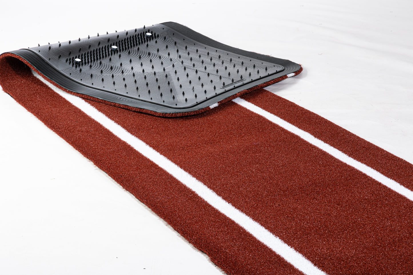 Signature Practice Mat with Spikes with Lines / Lanes (11'L x 3'W)