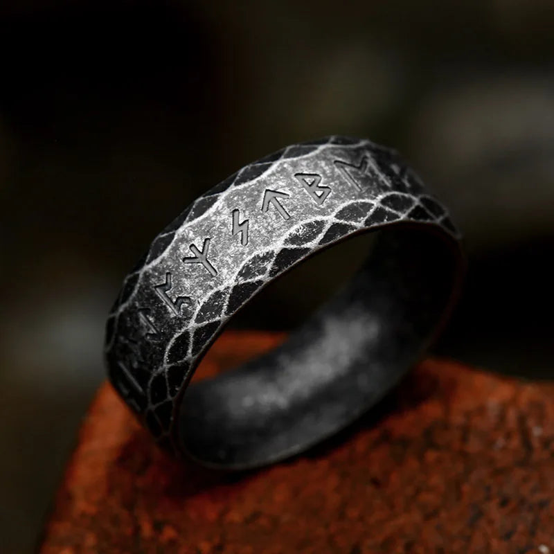 Vintage Odin Norse Viking Amulet Rune Rings For Men Fashion Stainless