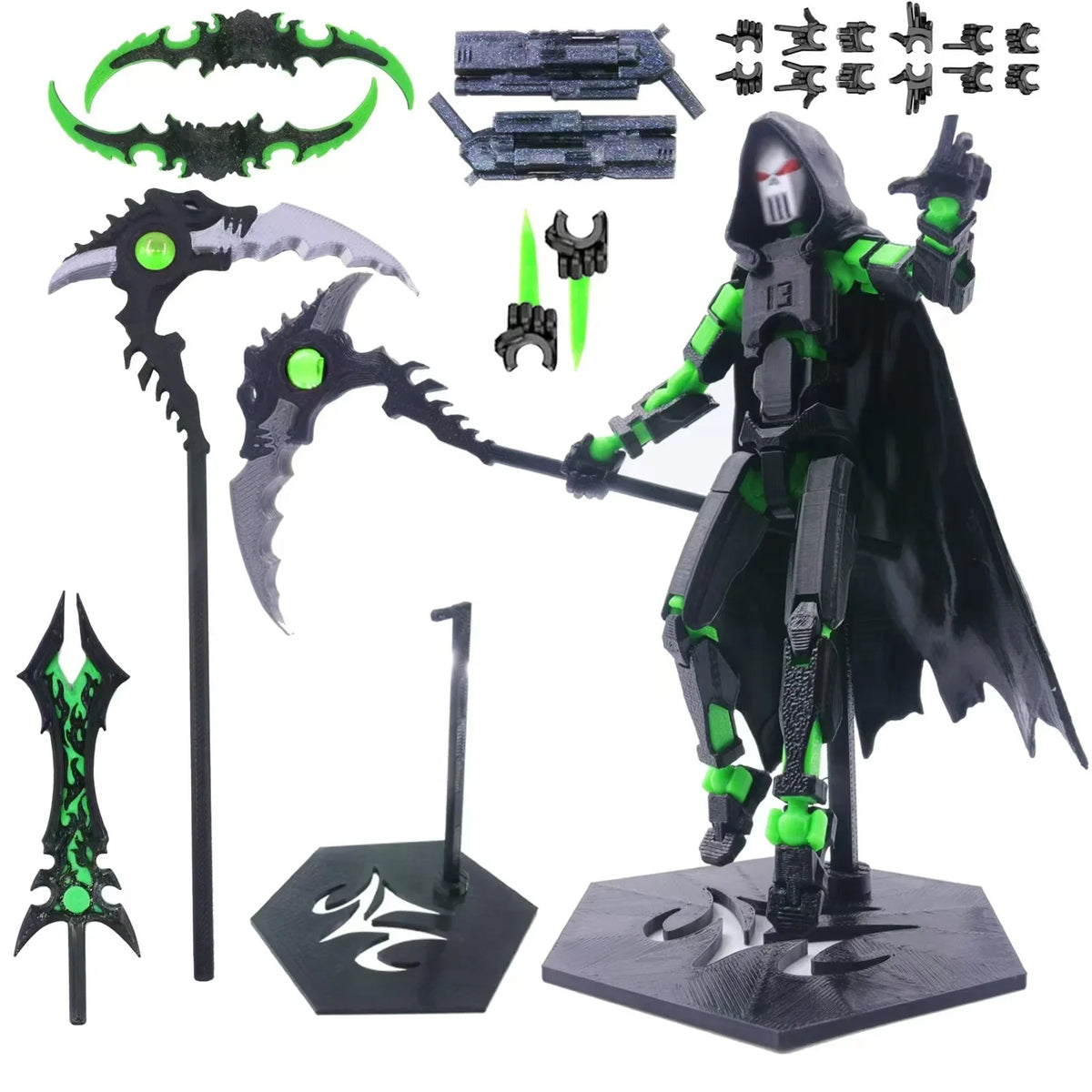 3D Printed Death/Swordsman Dummy 13 Action Figures Multi-Jointed Movab