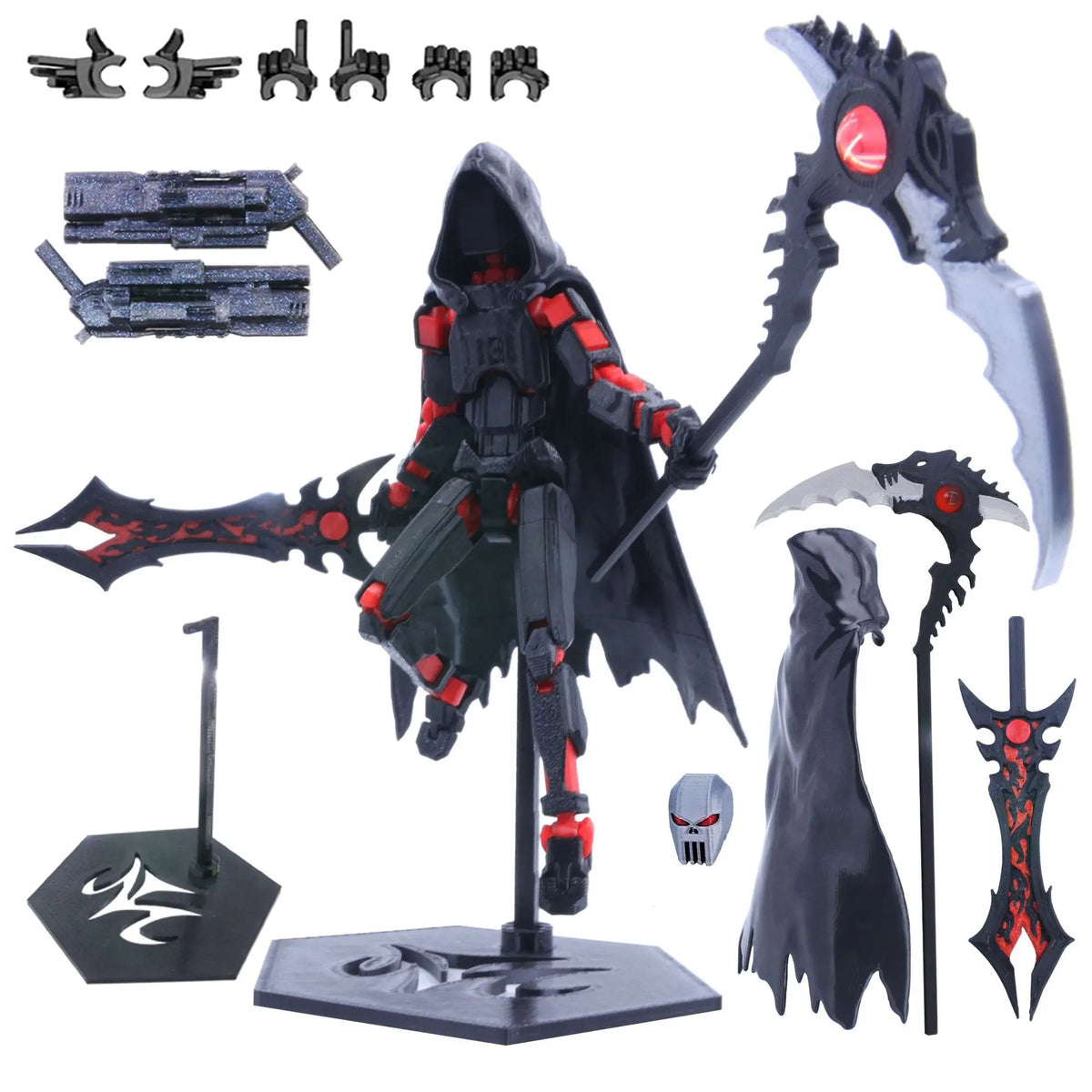 3D Printed Death/Swordsman Dummy 13 Action Figures Multi-Jointed Movab