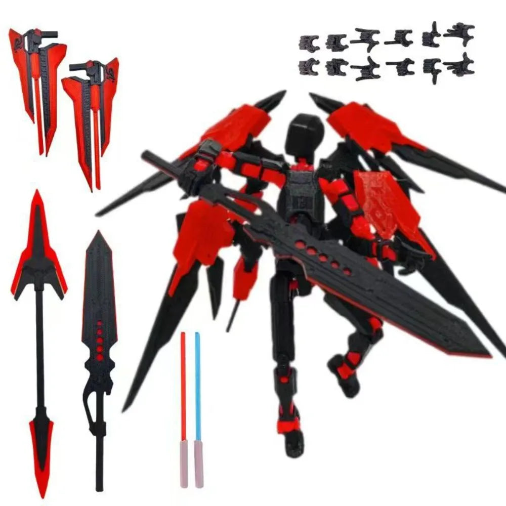 3D Printed Death/Swordsman Dummy 13 Action Figures Multi-Jointed Movab