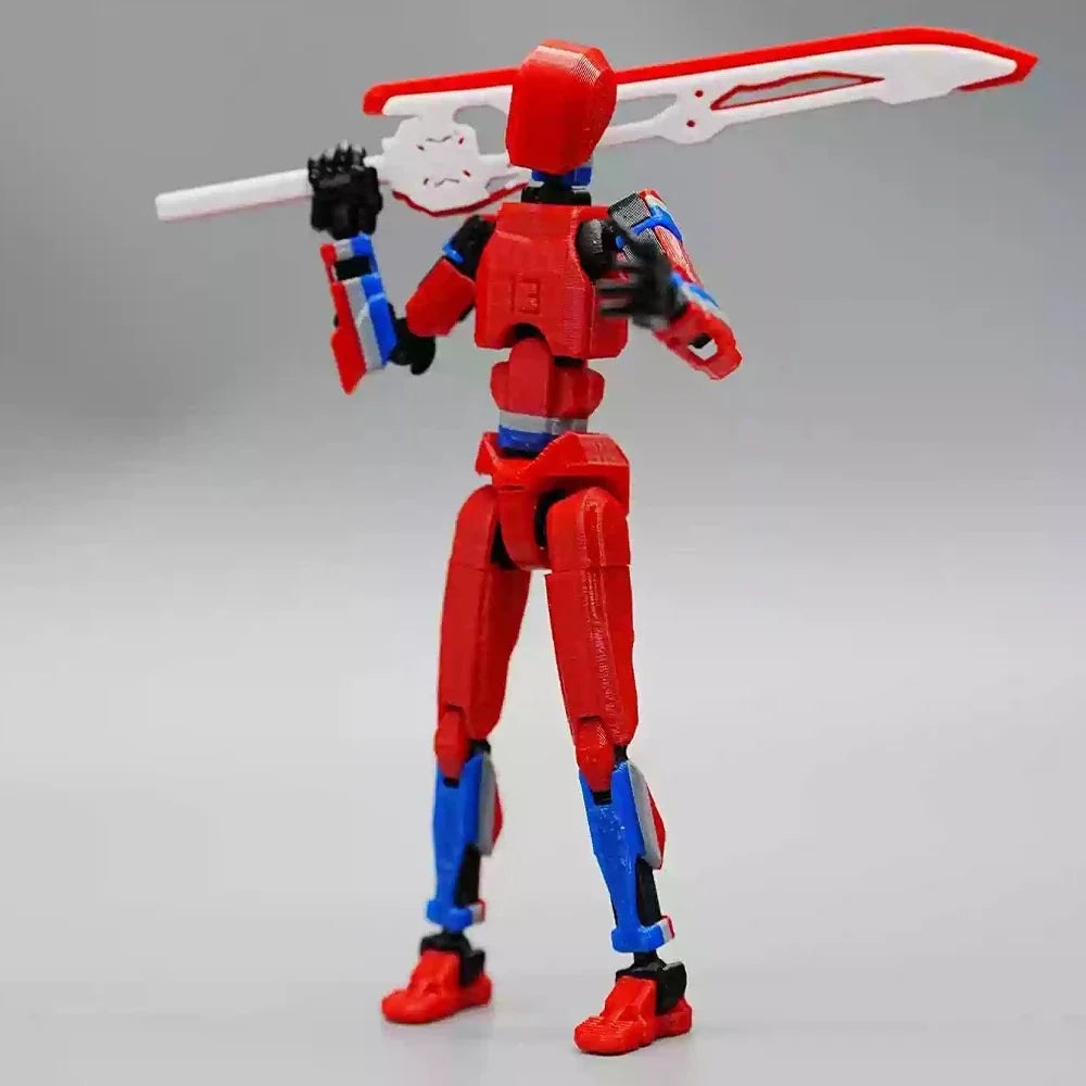 3D Printed Death/Swordsman Dummy 13 Action Figures Multi-Jointed Movab
