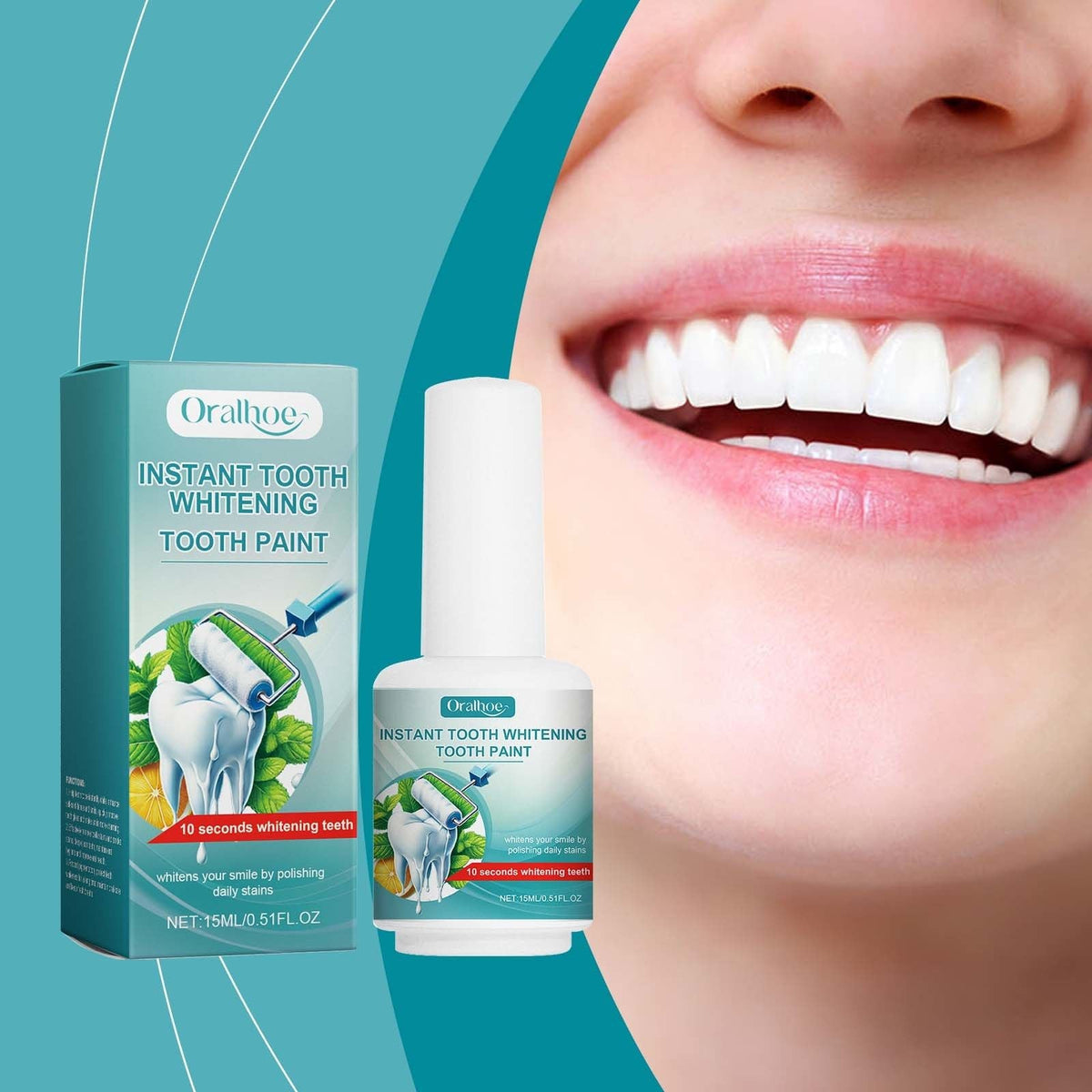 Oralhoe Tooth Stain Removal Lacquer - Clean tooth stains, care for den
