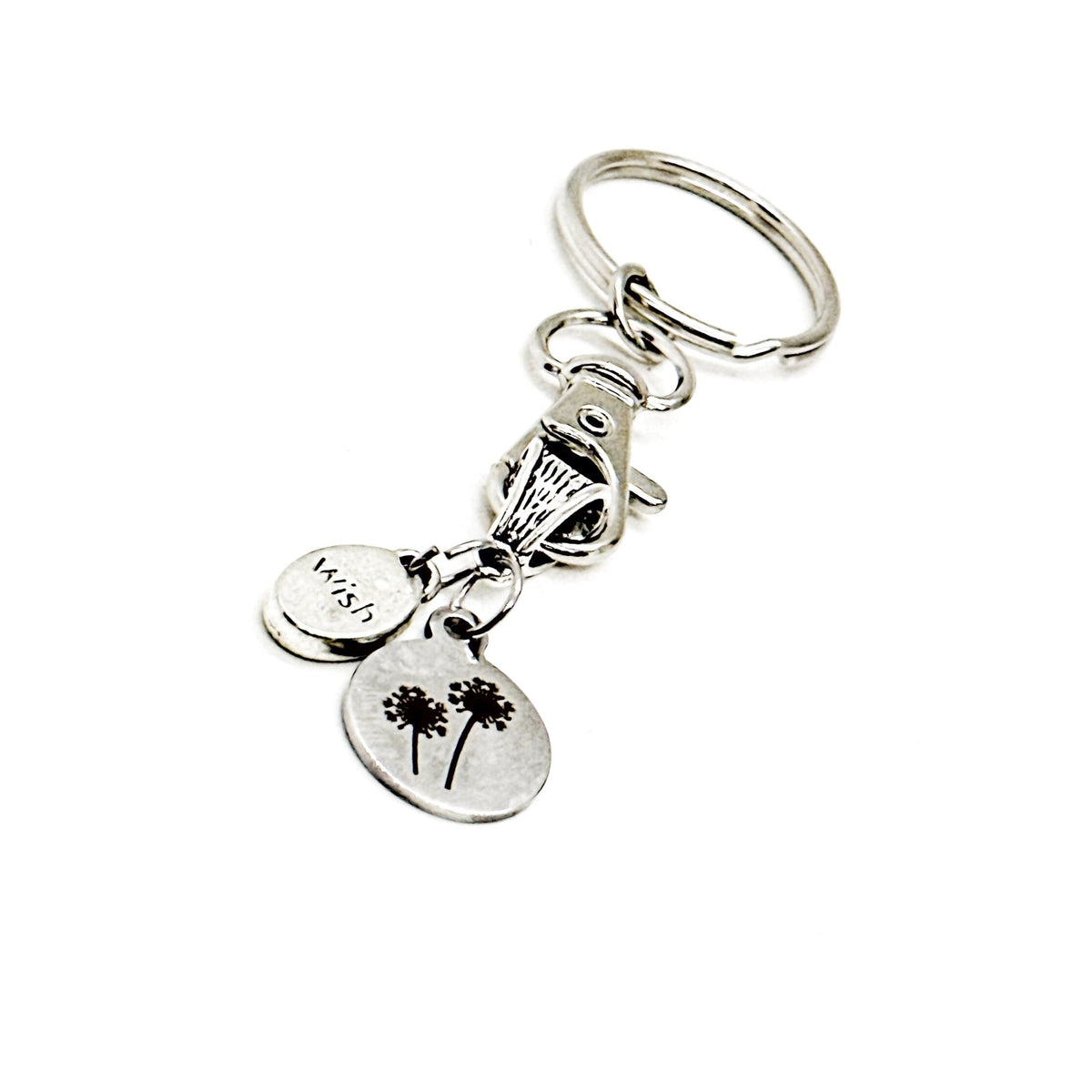 Goa Key Chain Dandelion Wish Pendant Charm Keychain, Make Wishes, Dream Big, Set Goa