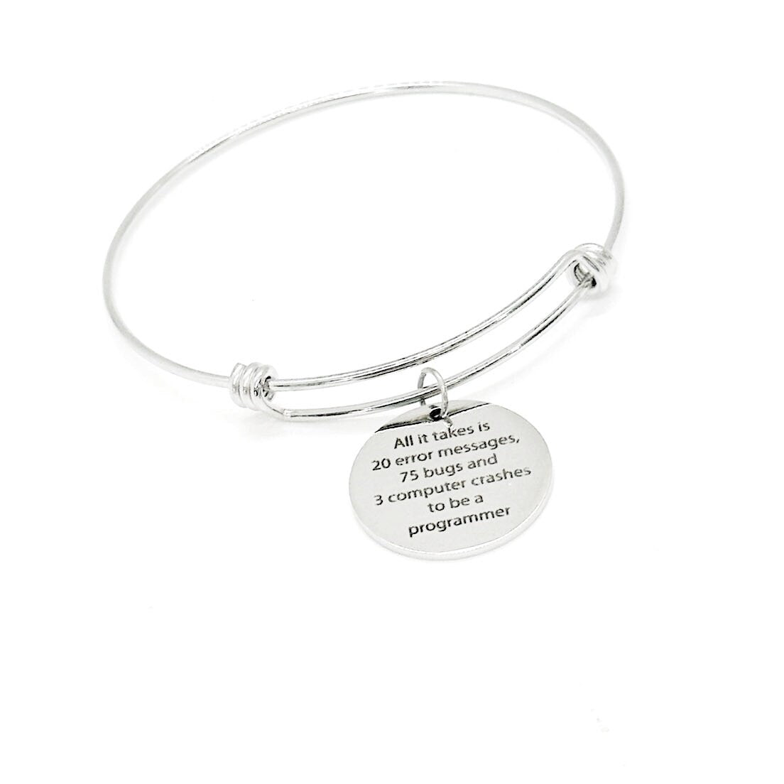 Computer Programmer Funny Charm Bracelet, Computer Science, Computer P