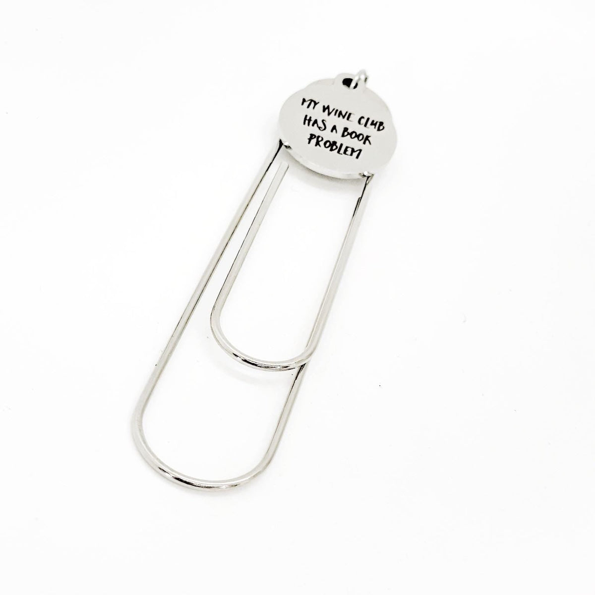 My Wine Club Has A Book Problem Charm Bookmark, Book Club Gifts, Wine
