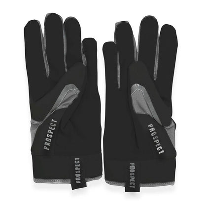 NES Black & Grey Batting Gloves Palm View