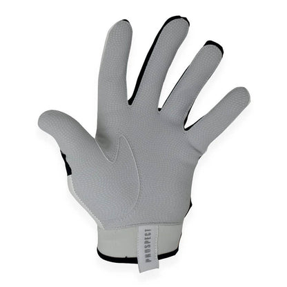 Close-up of a batting glove, showcasing the palm and grip design.