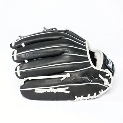 Side profile of an infield No Errors glove, highlighting its lightweight structure